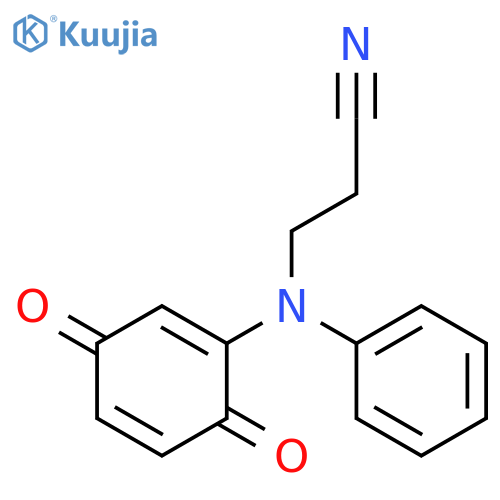 3-(3,6-Dioxocyclohexa-1,4-dien-1-yl)(phenyl)aminopropanenitrile structure
