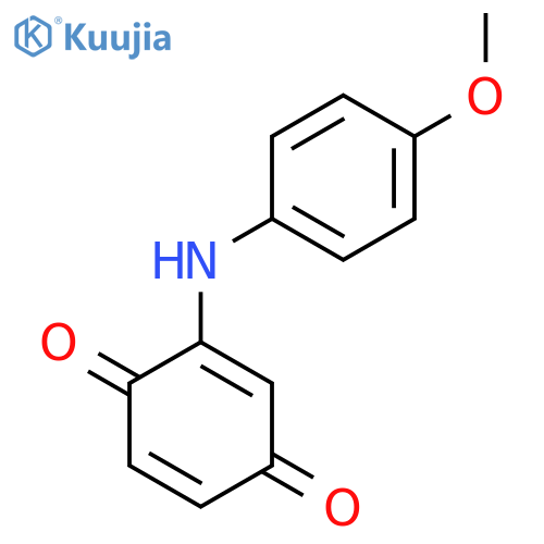2-(4-Methoxyphenylamino)-1,4-benzoquinone structure