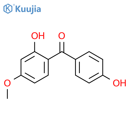 (2-hydroxy-4-methoxyphenyl)(4-hydroxyphenyl)methanone structure