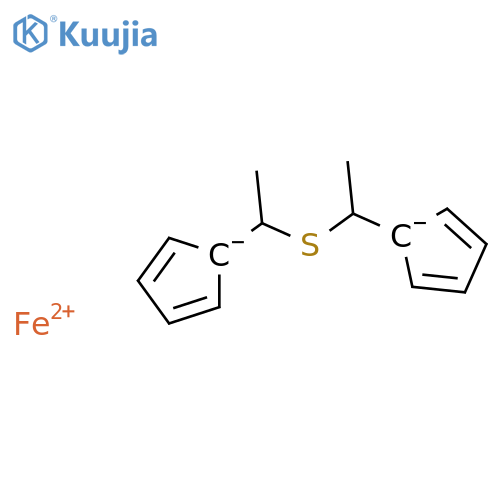 Ferrocene,1,1'-(thiodiethylidene)- (9CI) structure