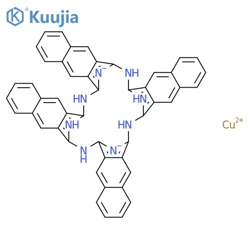 Copper,[37H,39H-tetranaphtho[2,3-b:2',3'-g:2'',3''-l:2''',3'''-q]porphyrazinato(2-)-kN37,kN38,kN39,kN40]-, (SP-4-1)- structure