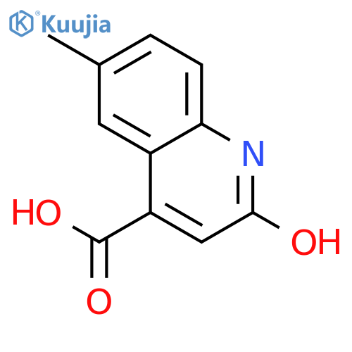 2-Hydroxy-6-methylquinoline-4-carboxylic acid structure