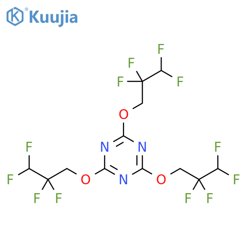 1,3,5-Triazine, 2,4,6-tris(2,2,3,3-tetrafluoropropoxy)- structure