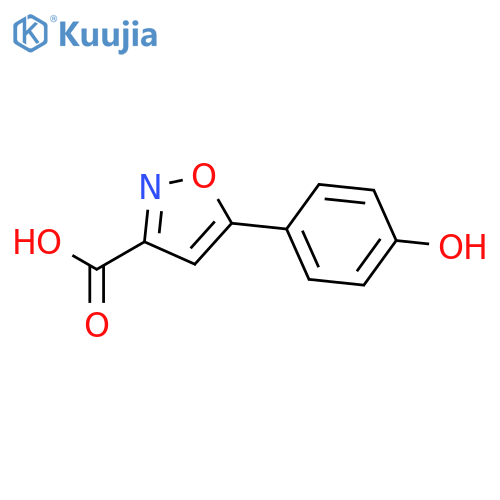 5-(4-hydroxyphenyl)-1,2-oxazole-3-carboxylic acid structure
