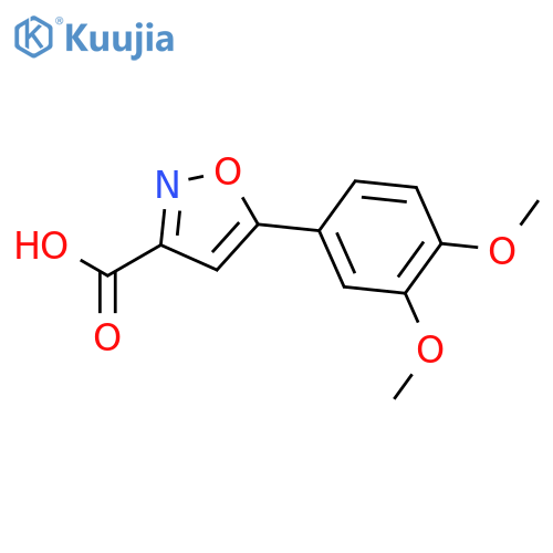 5-(3,4-dimethoxyphenyl)-1,2-oxazole-3-carboxylic acid structure