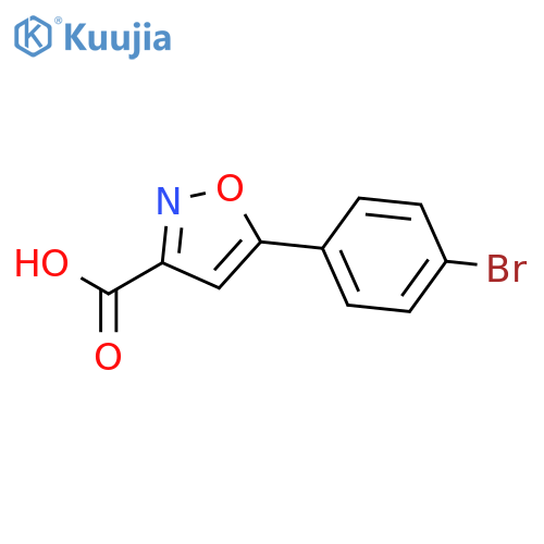 5-(4-Bromophenyl)isoxazole-3-carboxylic acid structure