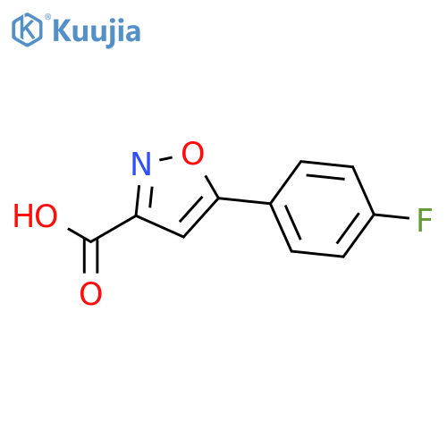 5-(4-fluorophenyl)-1,2-oxazole-3-carboxylic acid structure