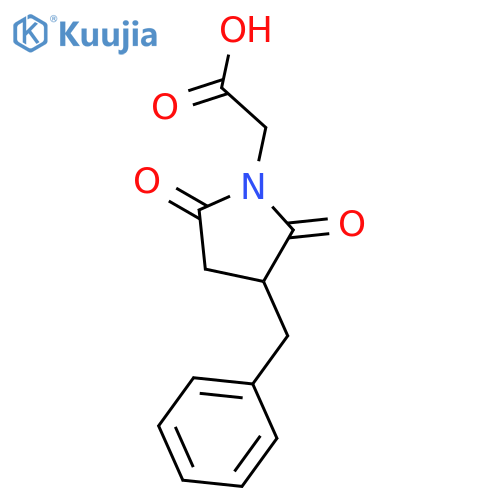(3-Benzyl-2,5-dioxo-pyrrolidin-1-yl)-acetic acid structure