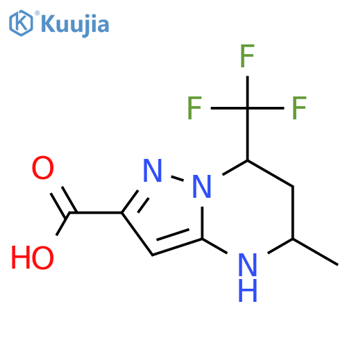 5-Methyl-7-(trifluoromethyl)-4,5,6,7-tetrahydropyrazolo1,5-apyrimidine-2-carboxylic Acid structure