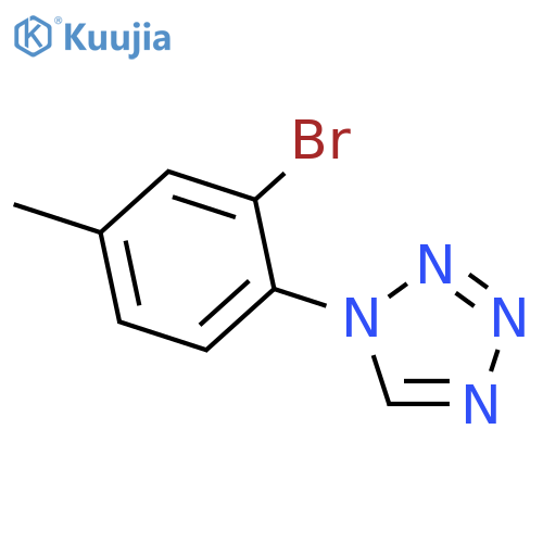 1-(2-bromo-4-methylphenyl)-1H-1,2,3,4-tetrazole structure