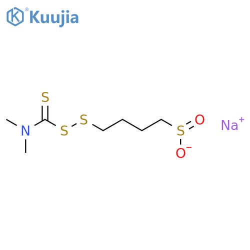 sodium 4-[(dimethylcarbamothioyl)disulfanyl]butane-1-sulfinate structure
