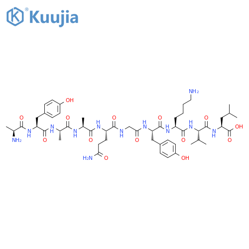 L-Leucine,L-alanyl-L-tyrosyl-L-alanyl-L-alanyl-L-glutaminylglycyl-L-tyrosyl-L-lysyl-L-valyl- structure