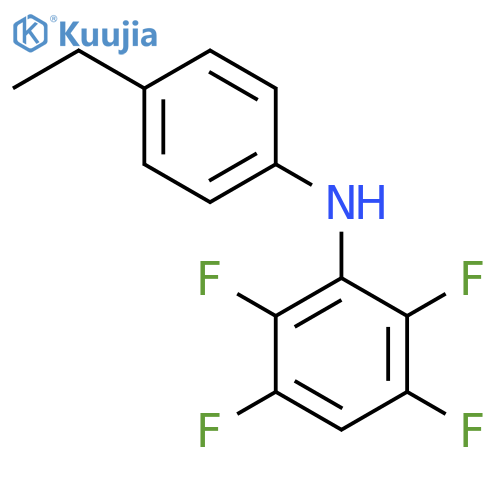 N-(4-Ethylphenyl)-2,3,5,6-tetrafluorobenzenamine structure