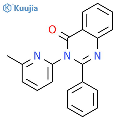 3-(6-methylpyridin-2-yl)-2-phenylquinazolin-4(3H)-one structure