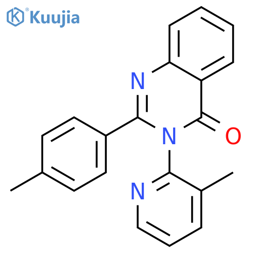 2-(4-methylphenyl)-3-(3-methyl-2-pyridinyl)-4(3H)-quinazolinone structure