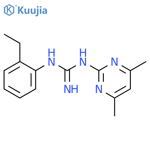 N-(4,6-Dimethylpyrimidin-2-yl)-N'-(2-ethylphenyl)-guanidine structure