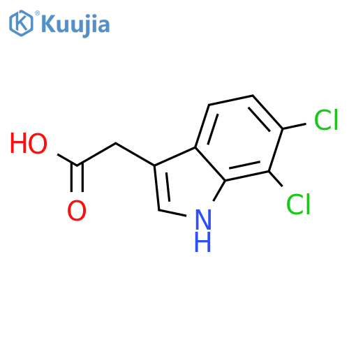 1H-Indole-3-acetic acid, 6,7-dichloro- structure