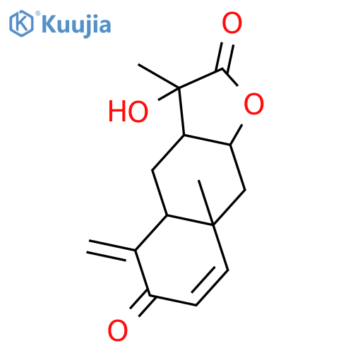 (3R,3aR,4aS,8aR,9aS)-3-hydroxy-3,8a-dimethyl-5-methylidene-3a,4a,5,8a,9,9a-hexahydronaphtho[2,3-b]furan-2,6(3H,4H)-dione structure