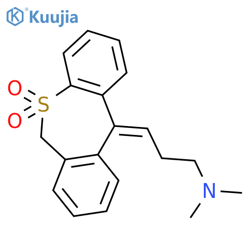 (3E)-3-(5,5-dioxidodibenzo[b,e]thiepin-11(6H)-ylidene)-N,N-dimethylpropan-1-amine structure