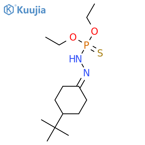 1-tert-butyl-4-(diethoxyphosphinothioylhydrazinylidene)cyclohexane structure