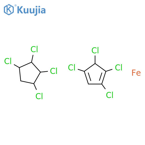 ferrocene, 1,1',2,2',3,3',4,4'-octachloro- structure