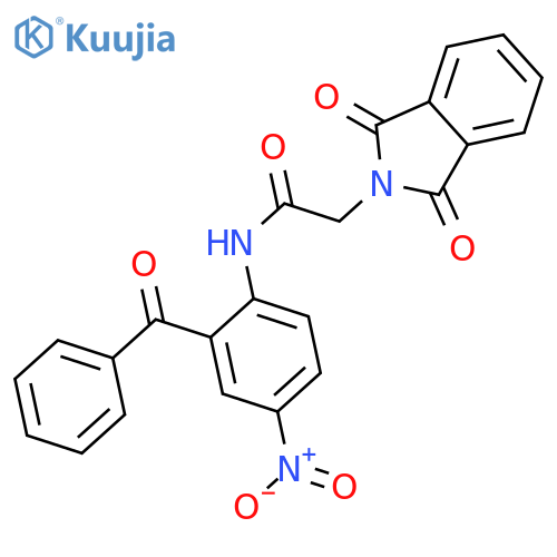 N-(2-Benzoyl-4-nitrophenyl)-1,3-dihydro-1,3-dioxo-2H-isoindole-2-acetamide structure
