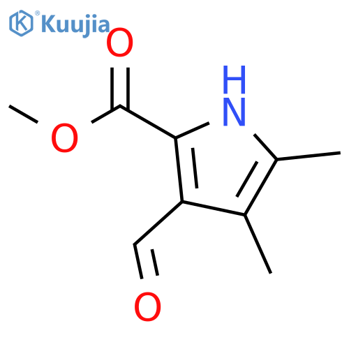 1H-Pyrrole-2-carboxylic acid, 3-formyl-4,5-dimethyl-, methyl ester structure