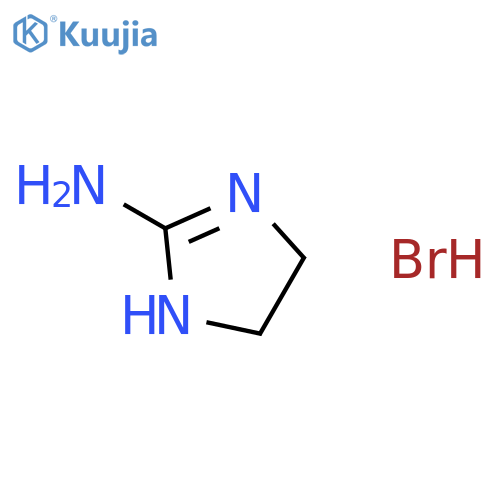 1H-Imidazol-2-amine, 4,5-dihydro-, hydrobromide structure