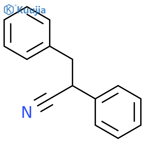 Benzenepropanenitrile, a-phenyl- structure