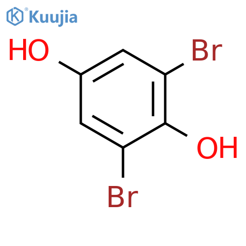 2,6-Dibromobenzene-1,4-diol structure