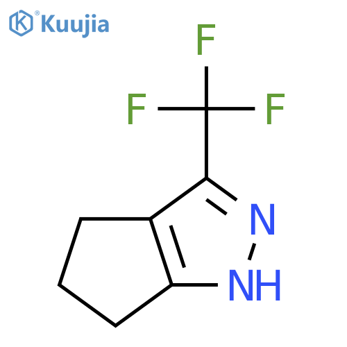 Cyclopentapyrazole, 2,4,5,6-tetrahydro-3-(trifluoromethyl)- structure