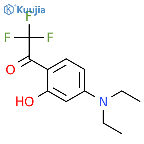 1-4-(Diethylamino)-2-hydroxyphenyl-2,2,2-trifluoro-1-ethanone structure