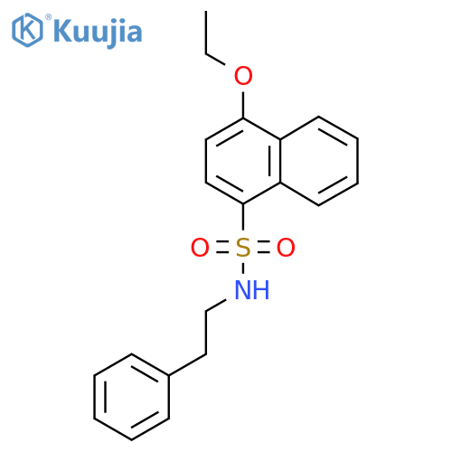 4-ethoxy-N-(2-phenylethyl)naphthalene-1-sulfonamide structure