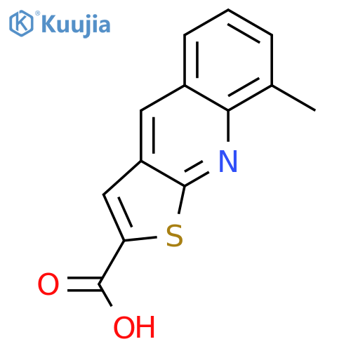 8-Methylthieno2,3-bquinoline-2-carboxylic Acid structure