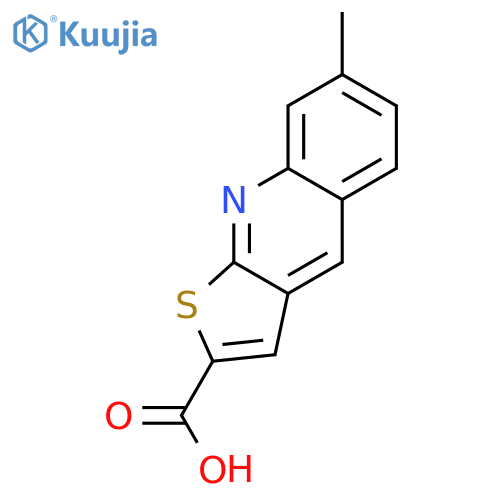 Thieno[2,3-b]quinoline-2-carboxylicacid, 7-methyl- structure
