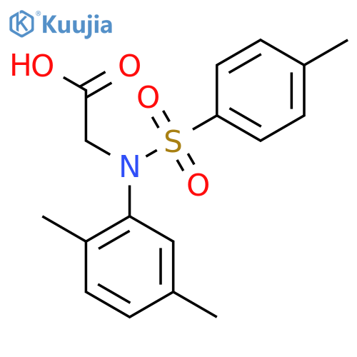 N-(2,5-Dimethylphenyl)-N-(4-methylphenyl)sulfonylglycine structure