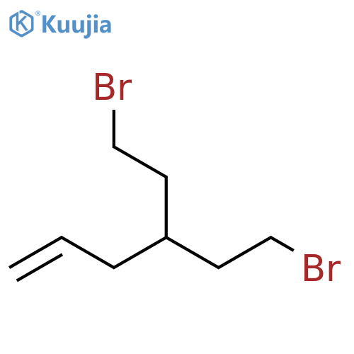 1-Hexene, 6-bromo-4-(2-bromoethyl)- structure