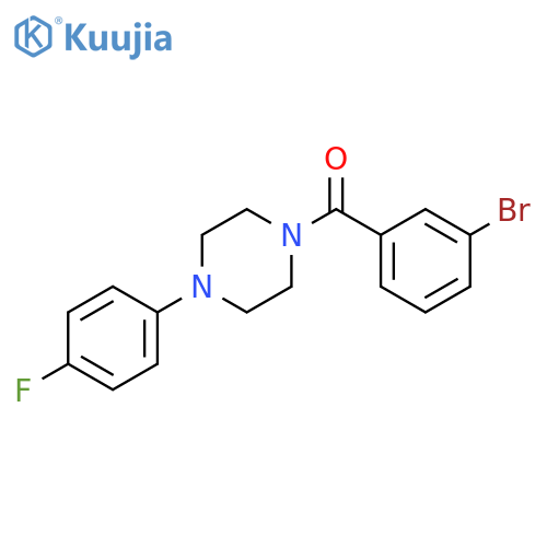 (3-Bromo-phenyl)-[4-(4-fluoro-phenyl)-piperazin-1-yl]-methanone structure