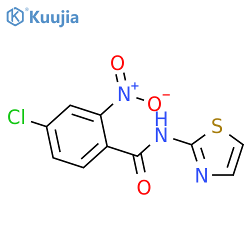 4-chloro-2-nitro-N-(1,3-thiazol-2-yl)benzamide structure