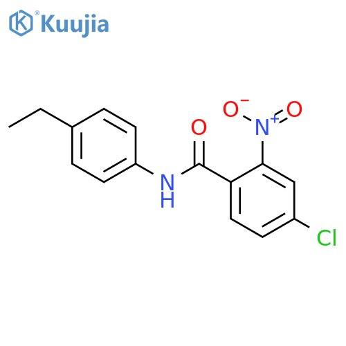 4-chloro-N-(4-ethylphenyl)-2-nitrobenzamide structure