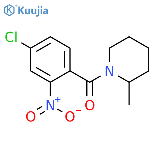 (4-chloro-2-nitrophenyl)(2-methylpiperidin-1-yl)methanone structure