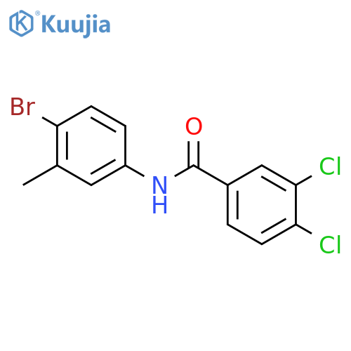 N-(4-bromo-3-methylphenyl)-3,4-dichlorobenzamide structure