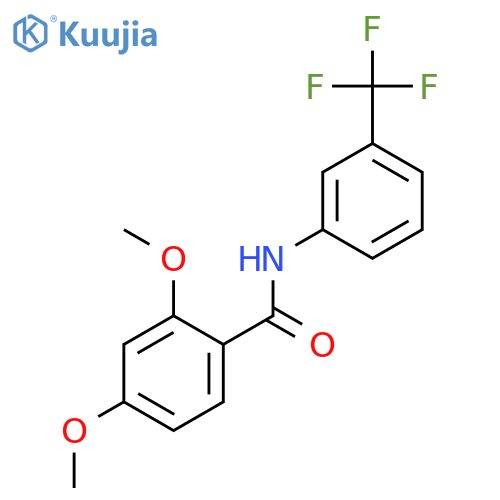 2,4-dimethoxy-N-[3-(trifluoromethyl)phenyl]benzamide structure