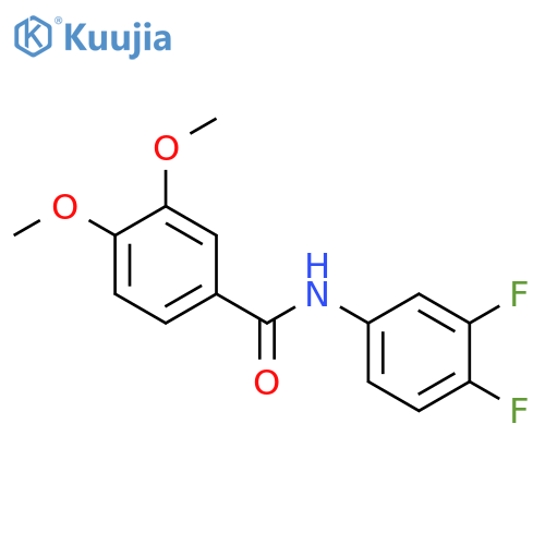 N-(3,4-difluorophenyl)-3,4-dimethoxybenzamide structure