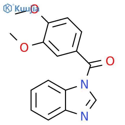 Benzoimidazol-1-yl-(3,4-dimethoxy-phenyl)-methanone structure