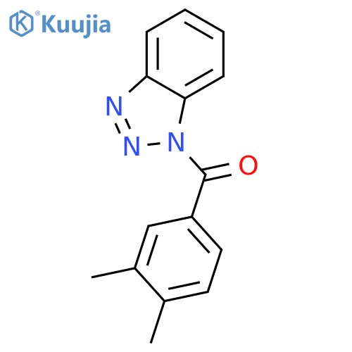 1-(3,4-dimethylbenzoyl)-1H-1,2,3-benzotriazole structure