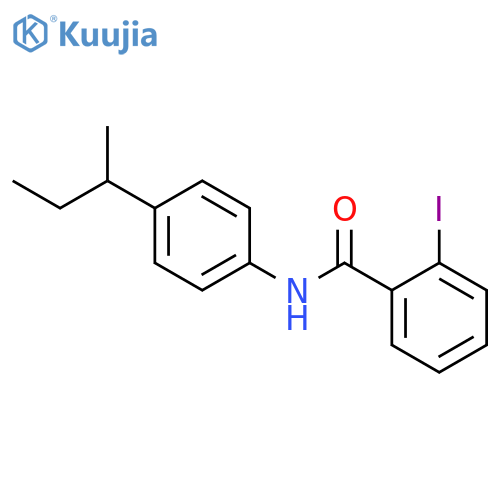 N-(4-sec-butylphenyl)-2-iodobenzamide structure