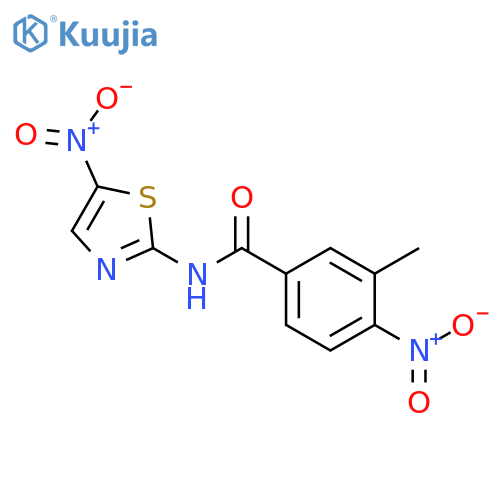 3-methyl-4-nitro-N-(5-nitro-1,3-thiazol-2-yl)benzamide structure