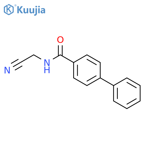 N-(cyanomethyl)-1,1'-biphenyl-4-carboxamide structure