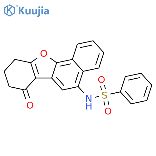 N-(7,8,9,10-Tetrahydro-7-oxobenzo[b]naphtho[2,1-d]furan-5-yl)benzenesulfonamide structure